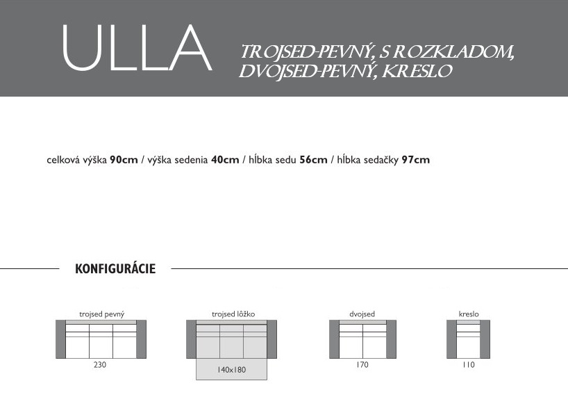 ULLA kreslo/bez úložného priestoru - Image 2